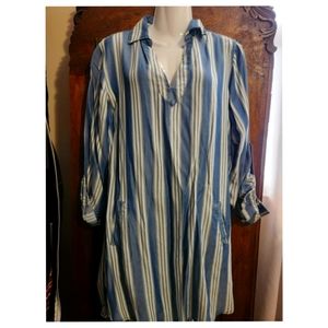 3/4 kaftan style dress shirt